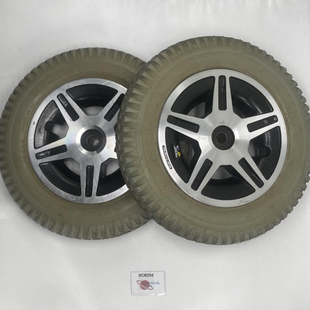 PAIR OF DRIVE WHEELS FOR JAZZY 614 POWECHAIR (3.00-8) WHLASMB1811 | #CM294