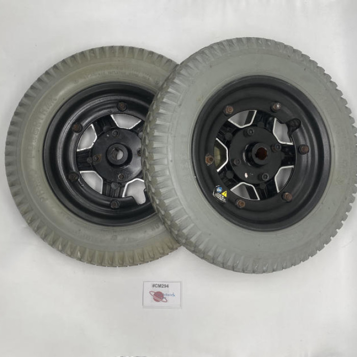 PAIR OF DRIVE WHEELS FOR JAZZY 614 POWECHAIR (3.00-8) WHLASMB1811 | #CM294